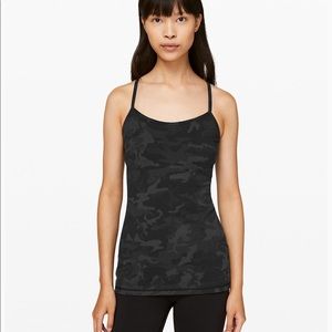 Lululemon Power Y tank top; gray size 6